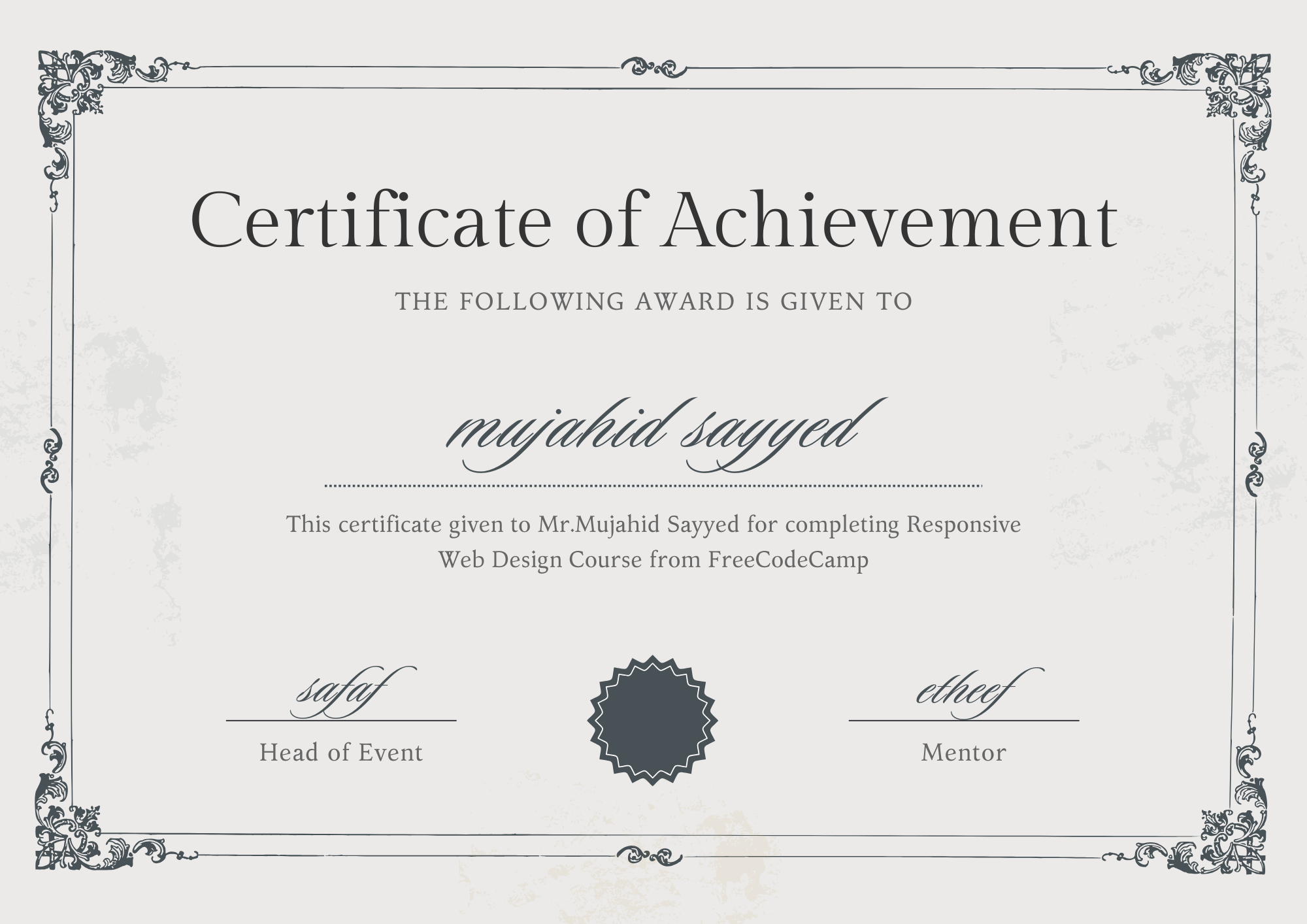Certificate 2